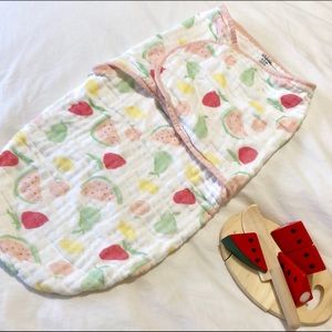 Chick pea cocoon muslin swaddle